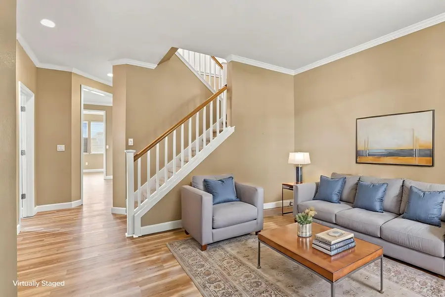 Living Room at 1030 Countrywood Ln, Vacaville (virtually staged)